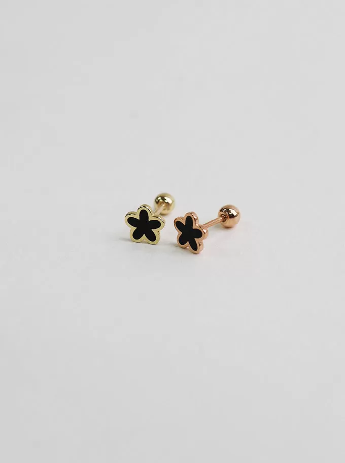 14k Gold Daisy Flower Tragus Cartilage Helix Lobe Barbell Ear Stud Piercing