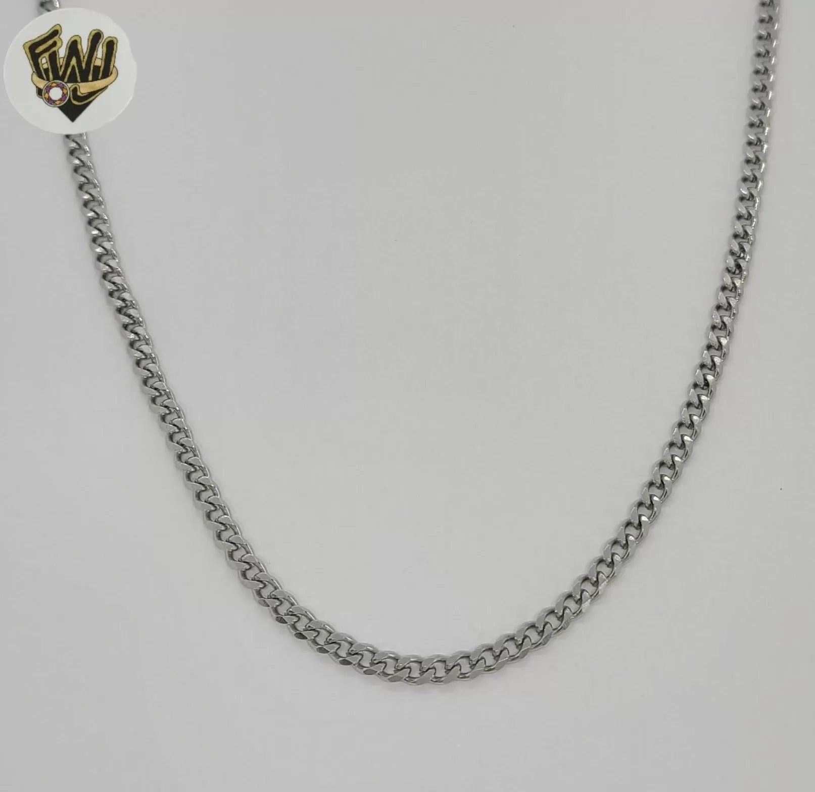 (4-3172-S) Stainless Steel - 3.5mm Curb Link Chain.