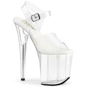 8 Inch Heel FLAMINGO-808VL Clear