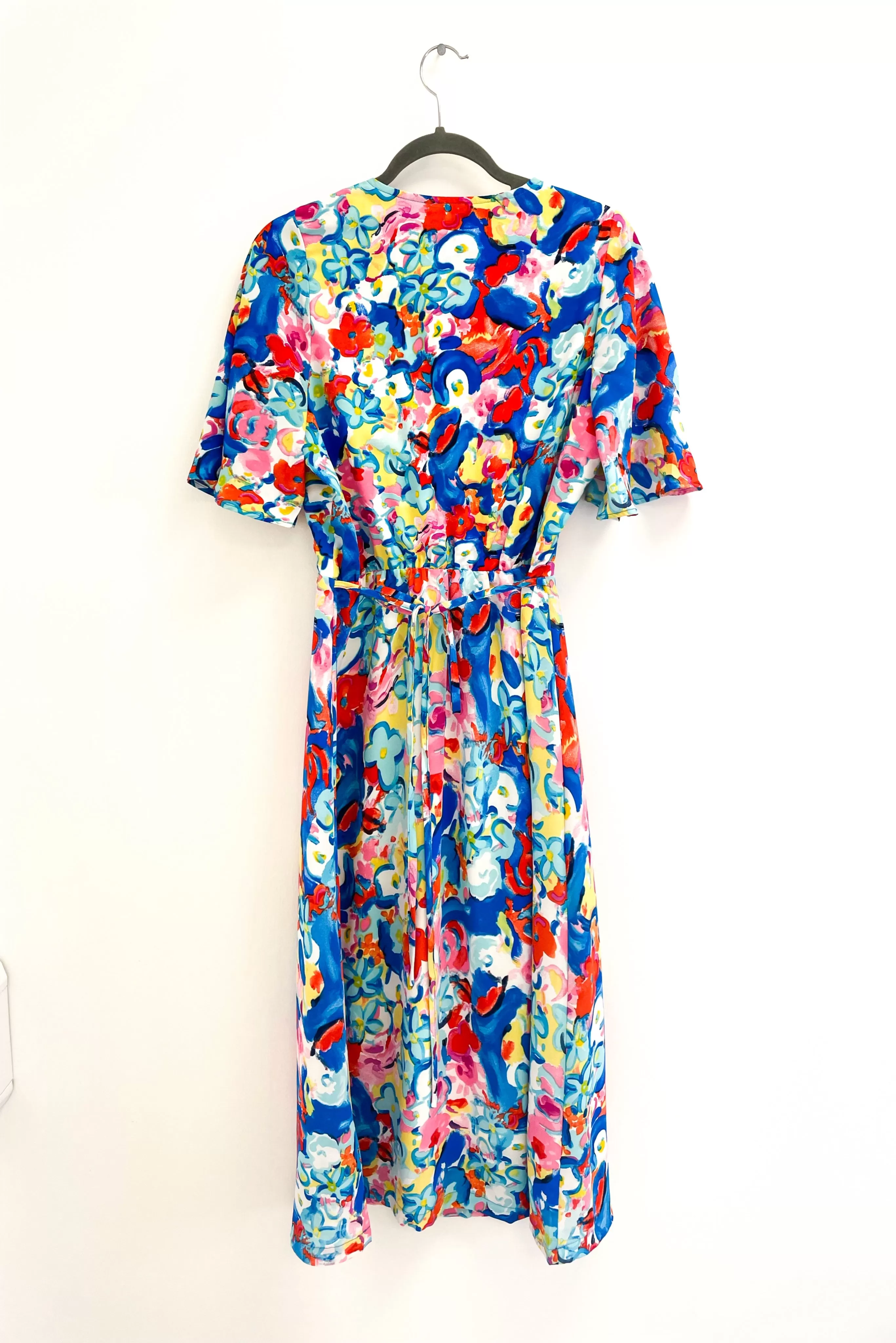 A1701 Nina Blue Print Dress