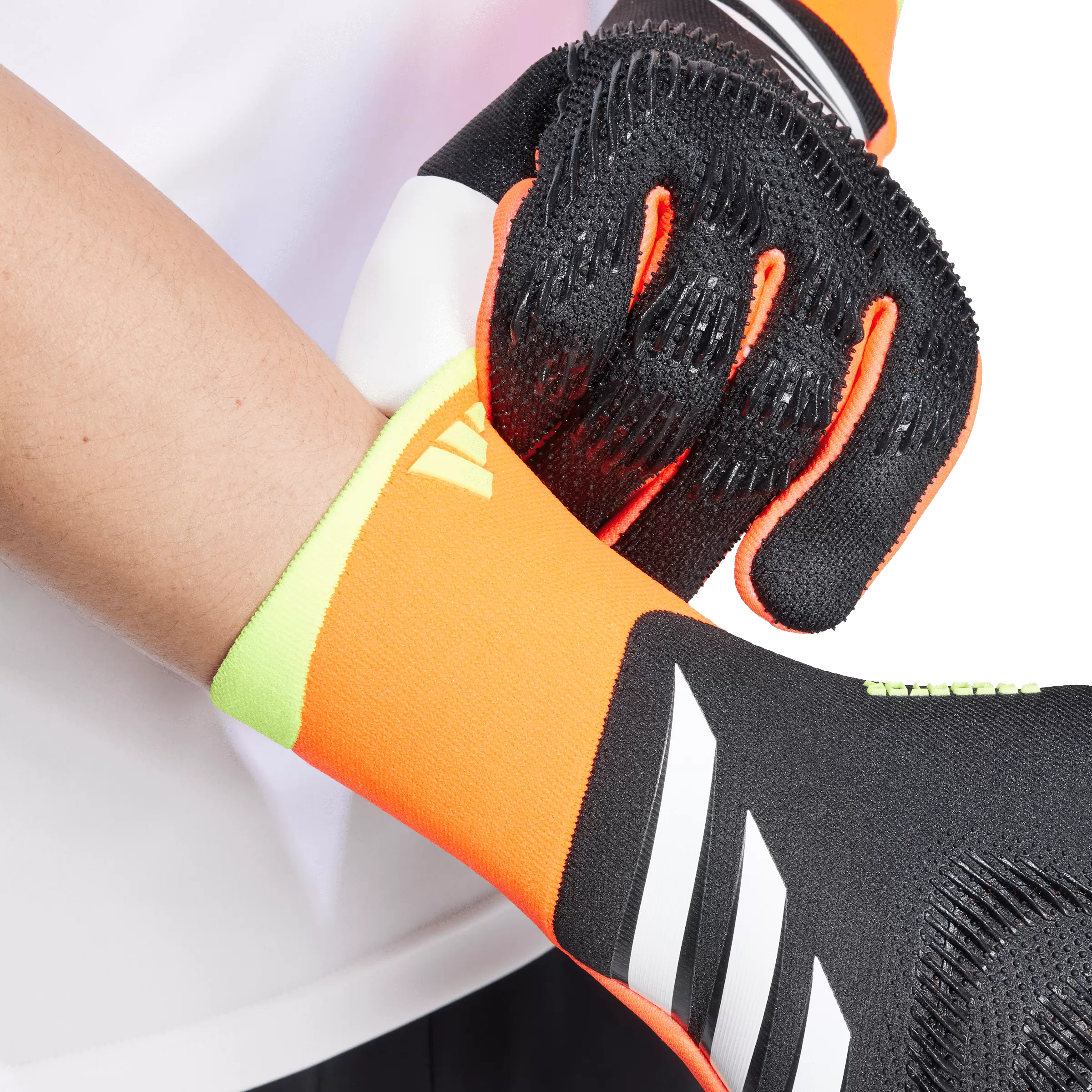 Adidas Predator Pro Goalkeeper Gloves - Black Solar Red Yellow