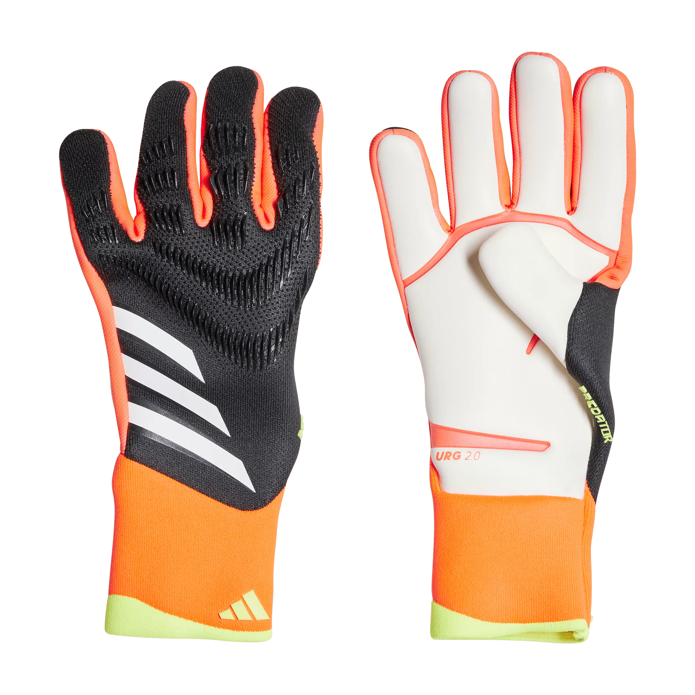 Adidas Predator Pro Goalkeeper Gloves - Black Solar Red Yellow