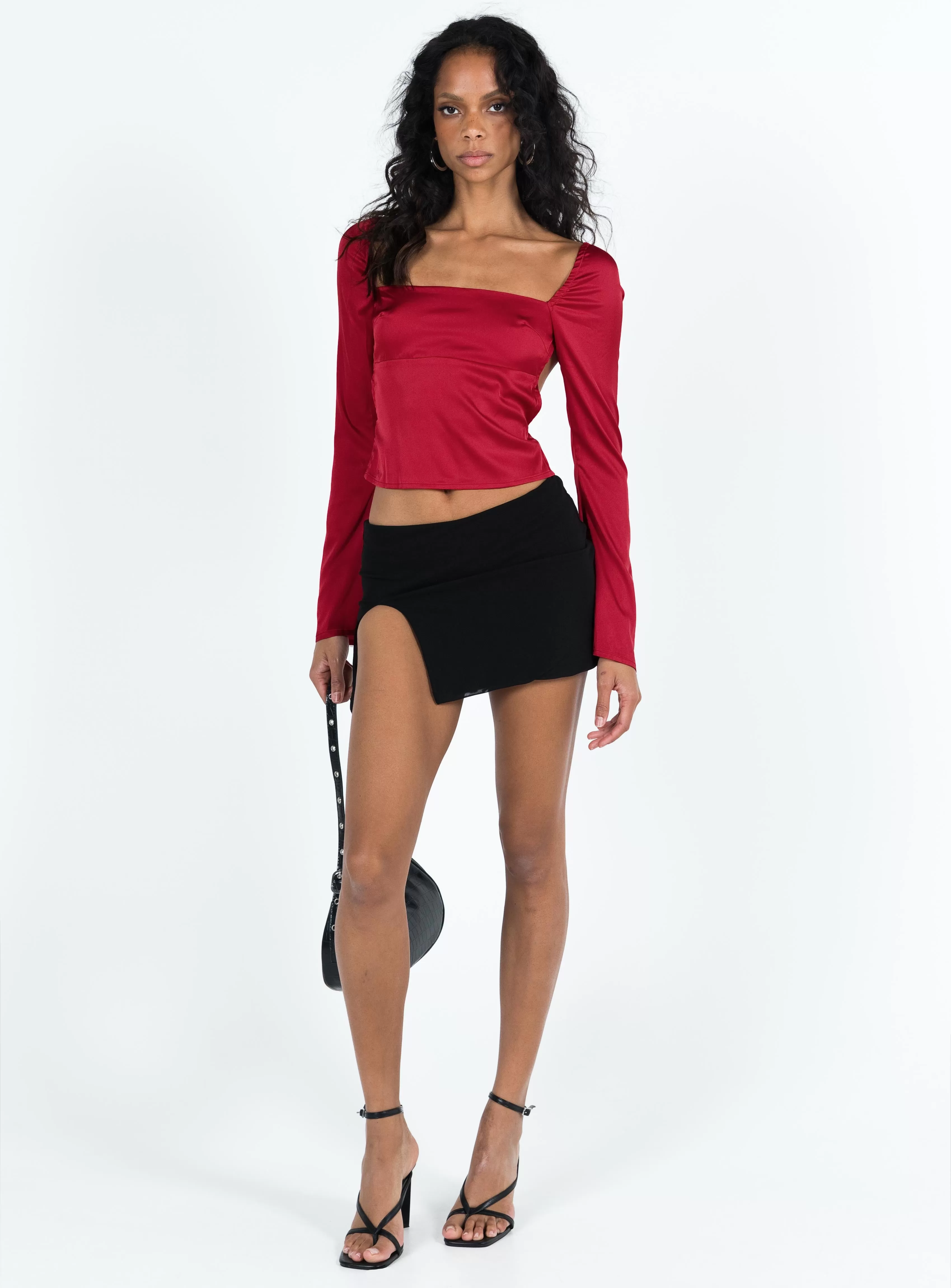 Alastair Long Sleeve Top Red