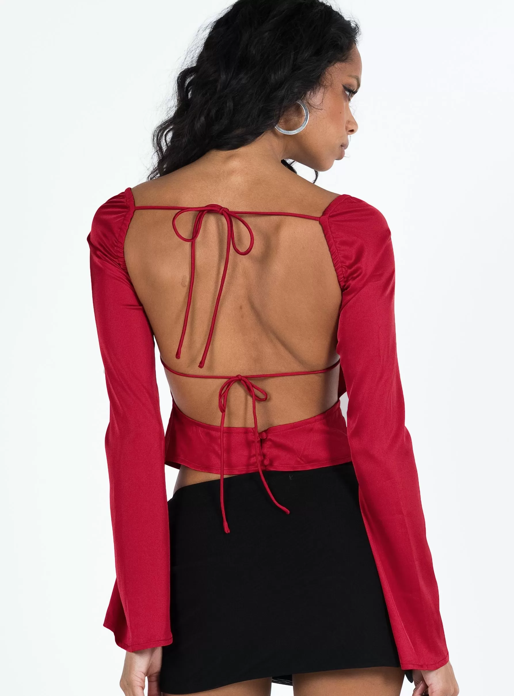 Alastair Long Sleeve Top Red