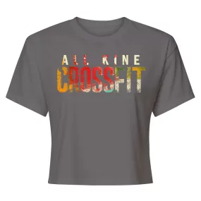 All Kine CrossFit Hot Mess Womens - Crop Top T-Shirt