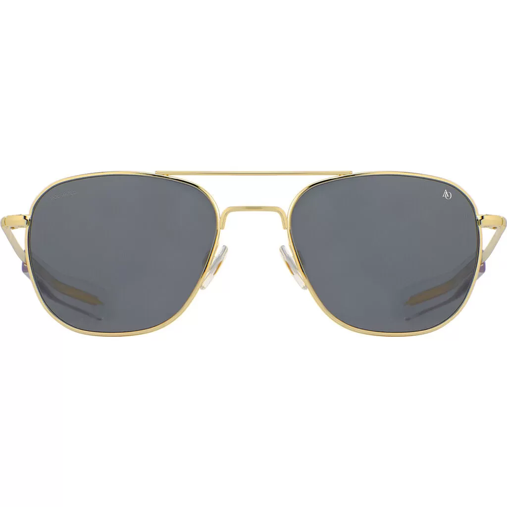 American Optical Original Pilot Sunglasses Bayonet | Gold/Polarized Nylon