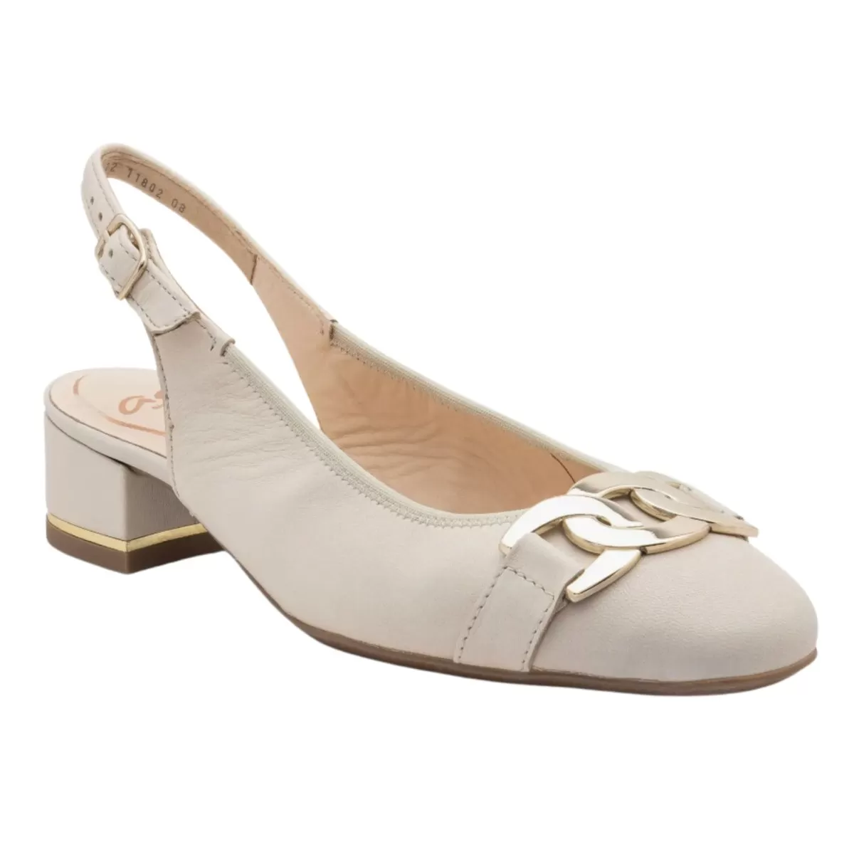 Ara Women's Gallant Slingback Cream Leather