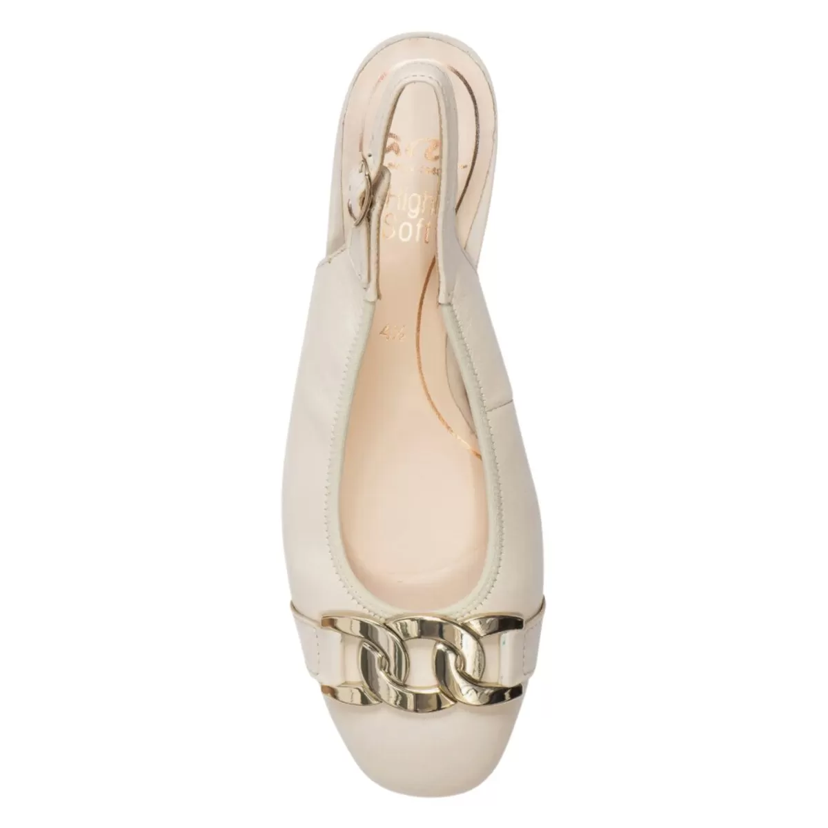 Ara Women's Gallant Slingback Cream Leather