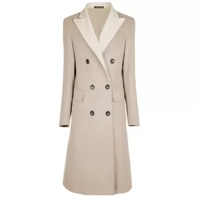 Beige Wool Vergine Jackets & Coat