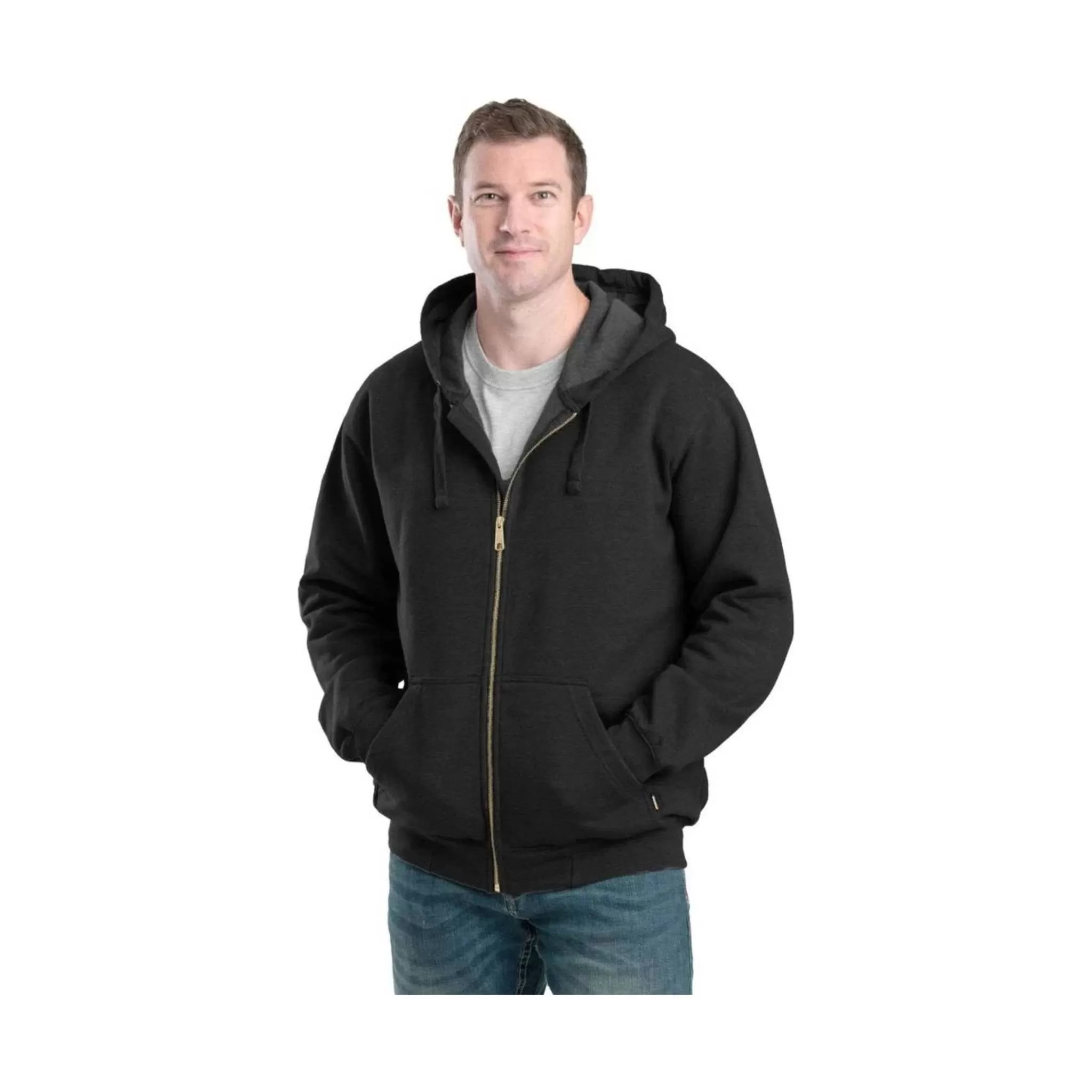 Berne Men's Iceberg Hooded Sweatshirt - Black