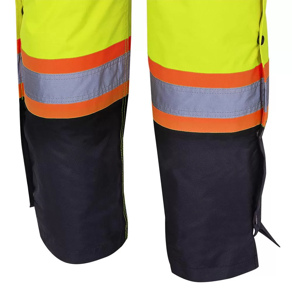 Bib Pants - Pioneer Hi-Viz 100% Waterproof 7-in-1 Quilted Bib Pants, 5040BB / 5041BB / 5042