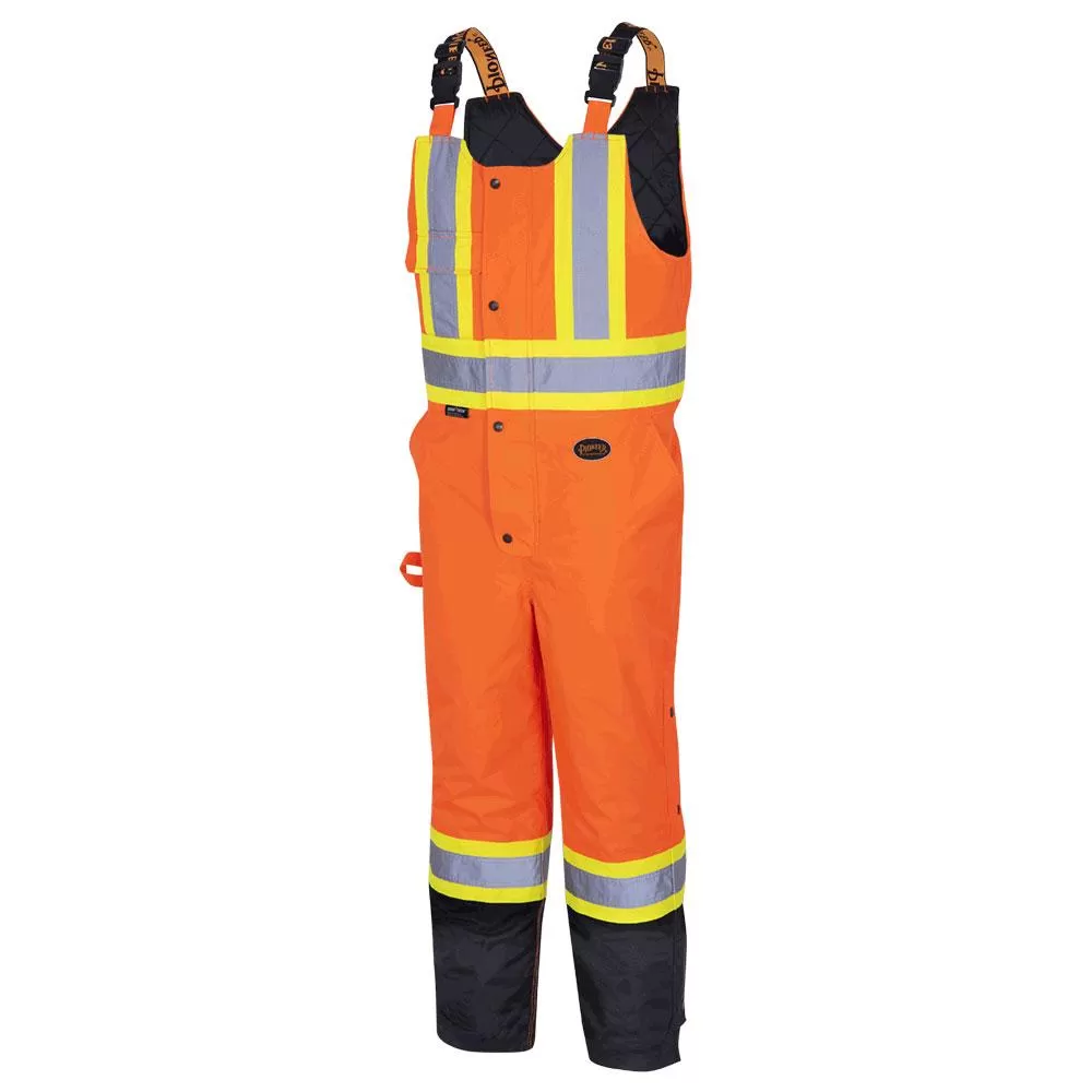 Bib Pants - Pioneer Hi-Viz 100% Waterproof 7-in-1 Quilted Bib Pants, 5040BB / 5041BB / 5042