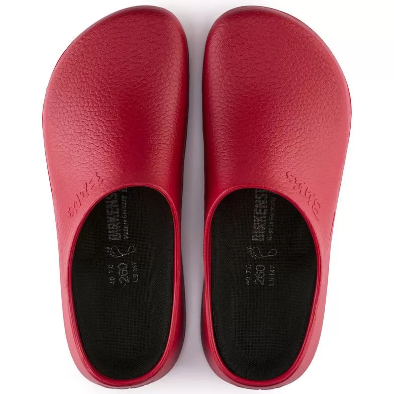 Birkenstock Super Birki PU Red Clogs