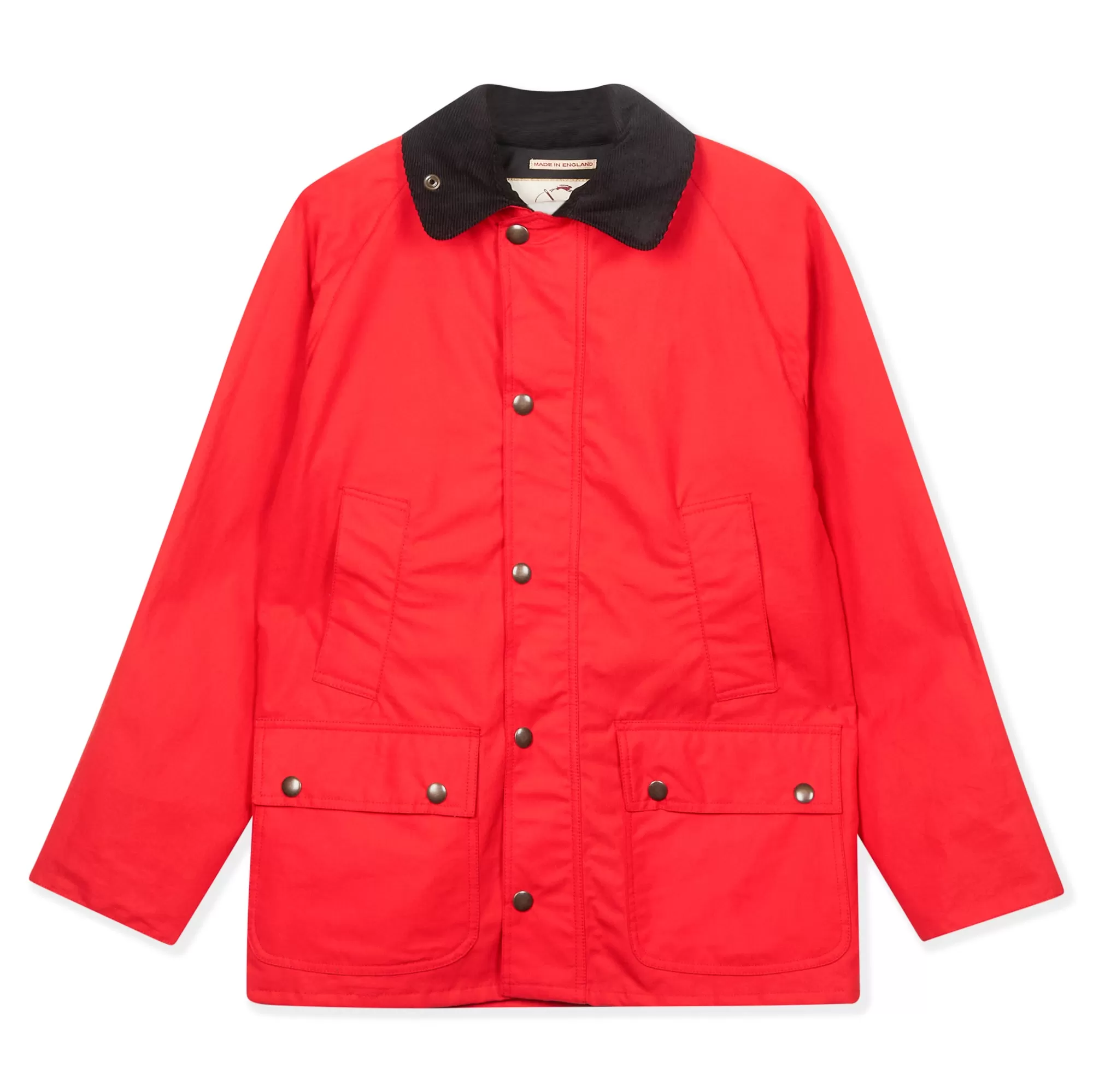 Burrows & Hare Trinity Wax Jacket - Red