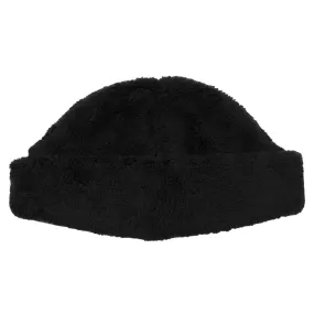 cableami - Boa Fleece Drawcord Hat - Black