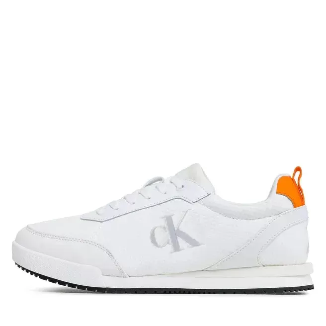 Calvin Klein Jeans Low Profile Oversized Mesh Trainer YM0YM00623-WHT