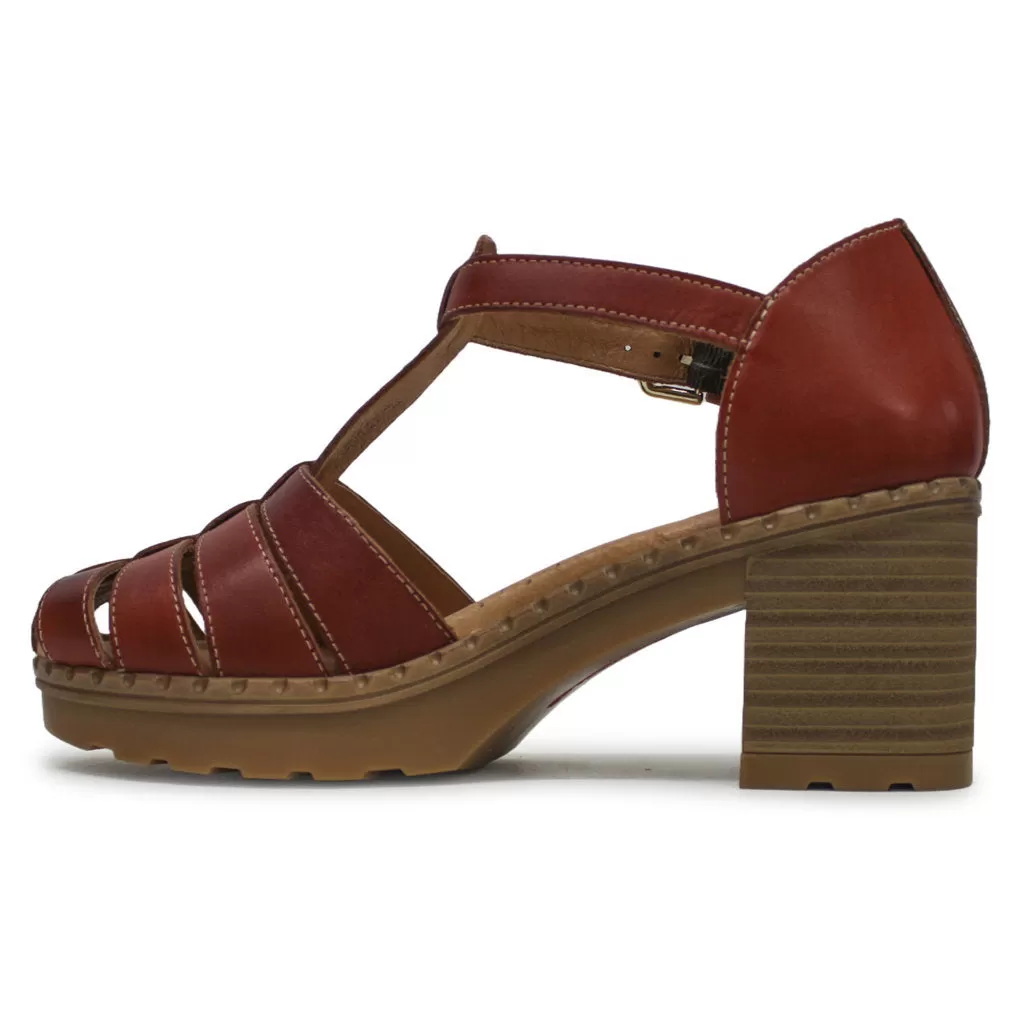 Canarias Leather Women's Heel Sandals