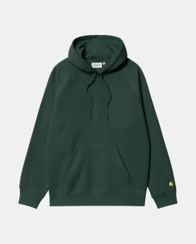 Carhartt Hooded Chase Sweat Discovery Green/Gold