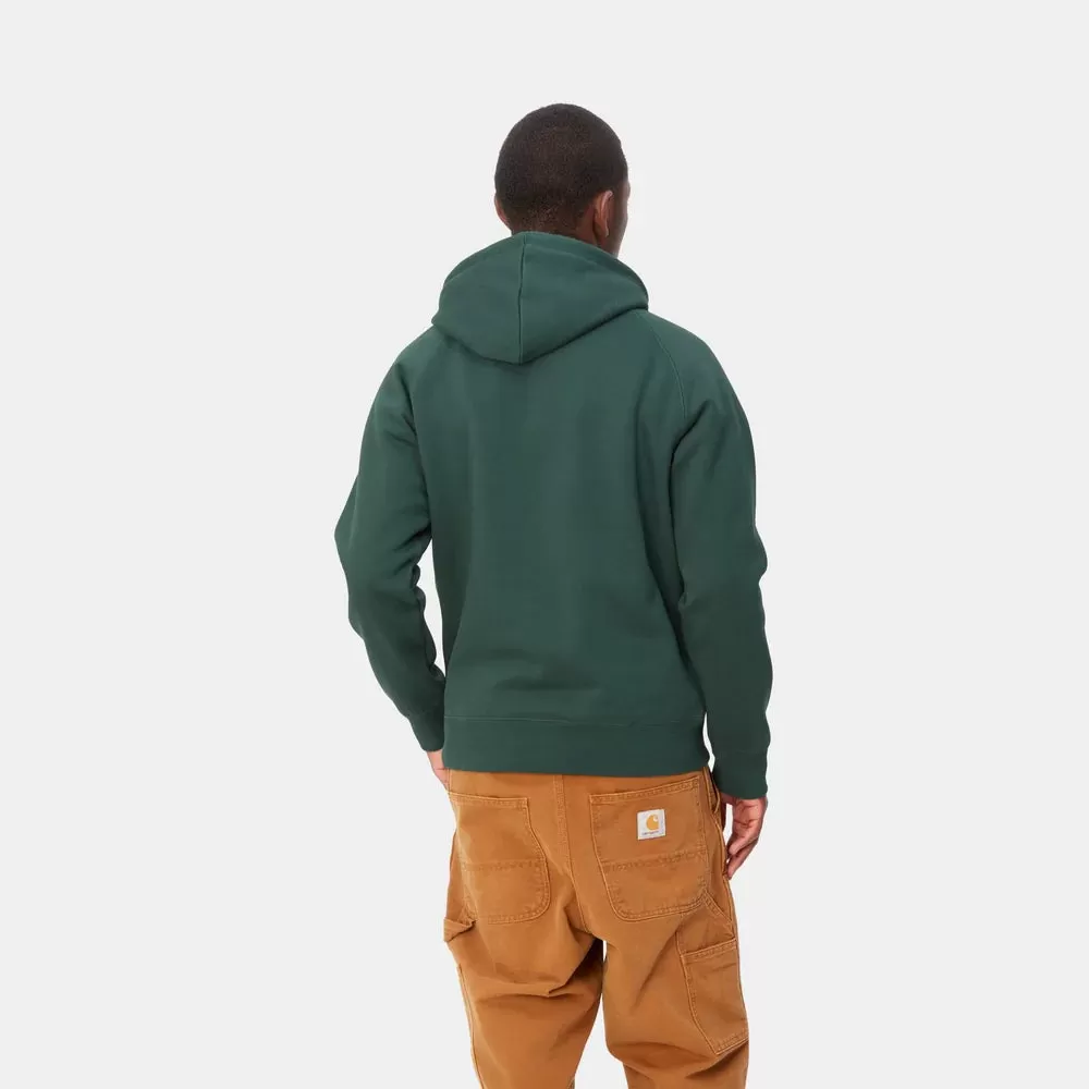 Carhartt Hooded Chase Sweat Discovery Green/Gold