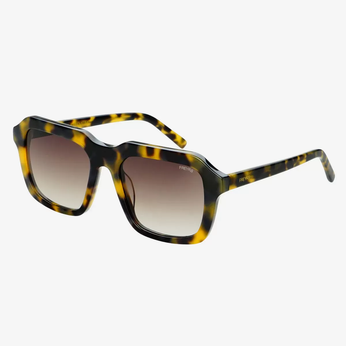 Charlie Acetate Unisex Rectangular Sunglasses- Tortoise