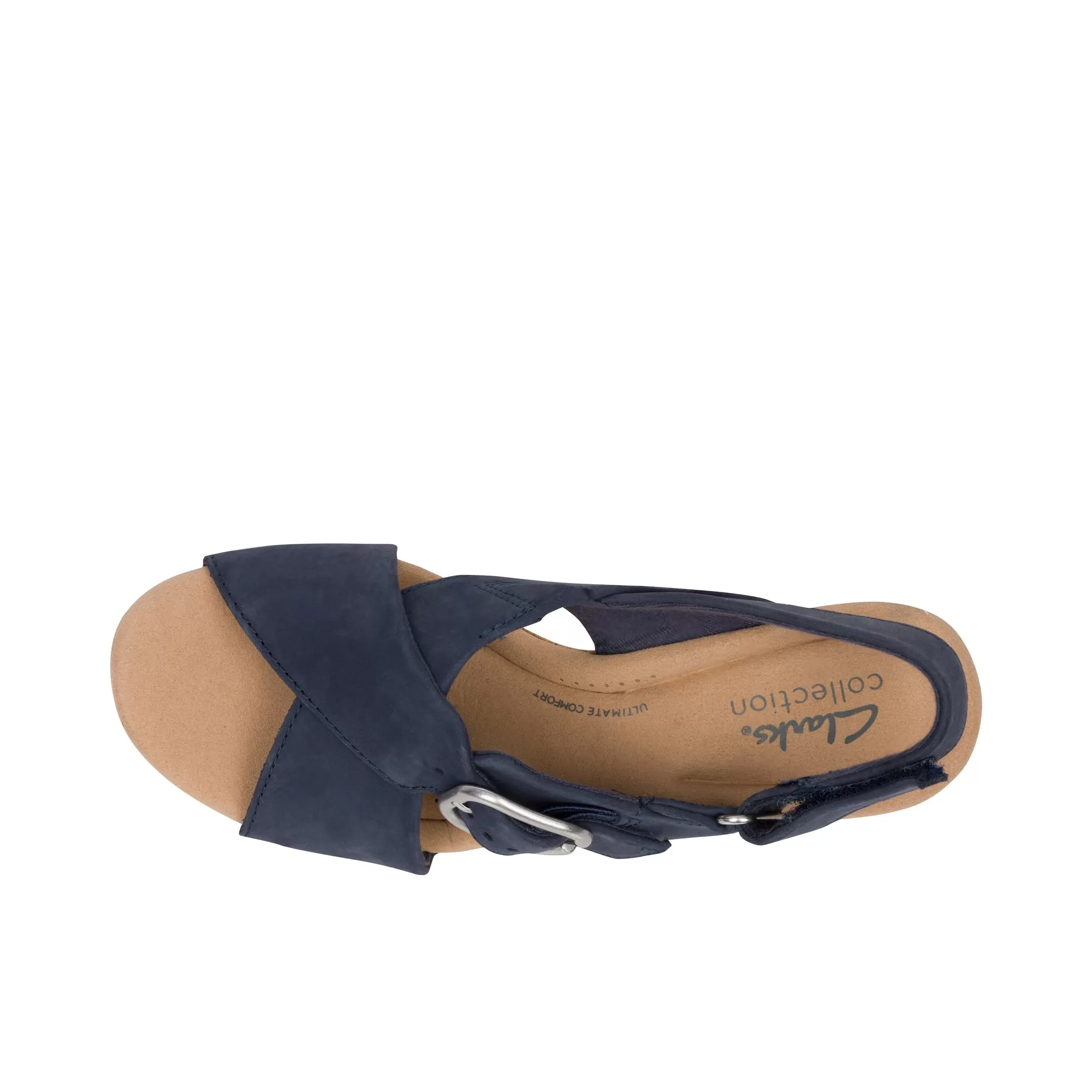 Clarks Womens Giselle Dove Navy Nubuck