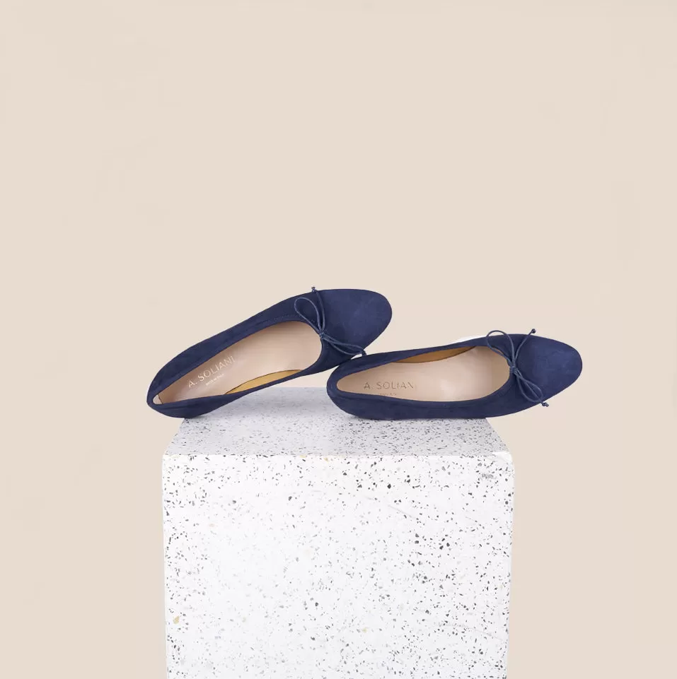 Como - Navy Blue Suede