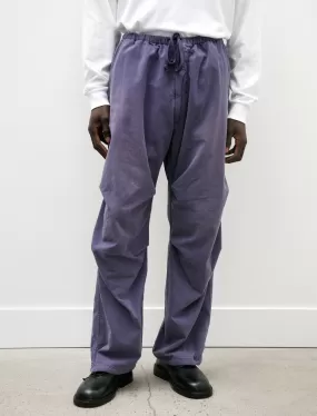 Cotton Drill Knee Tuck Pants Fade Blue