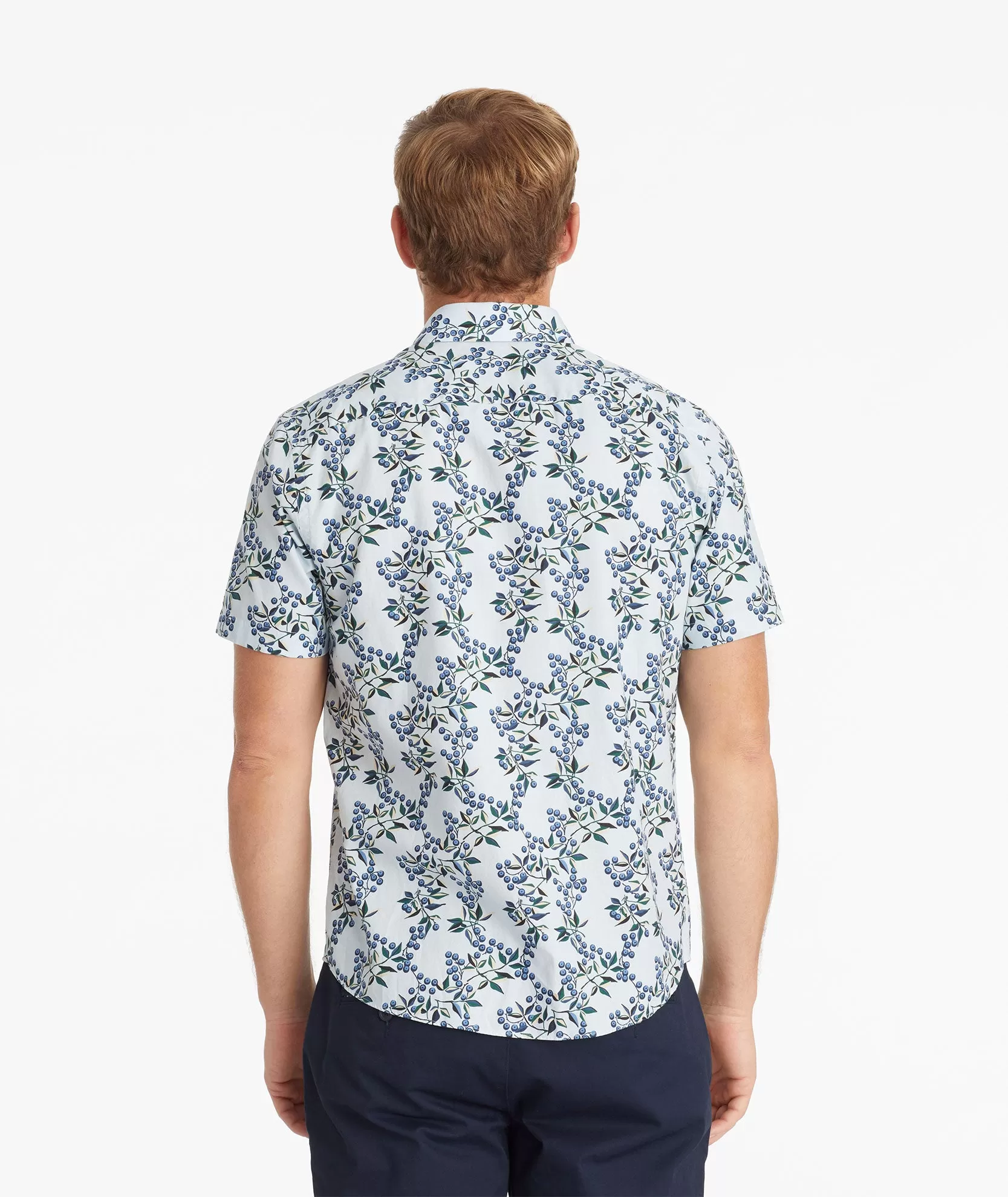 Cotton Printed Short-Sleeve Eloro Shirt - FINAL SALE