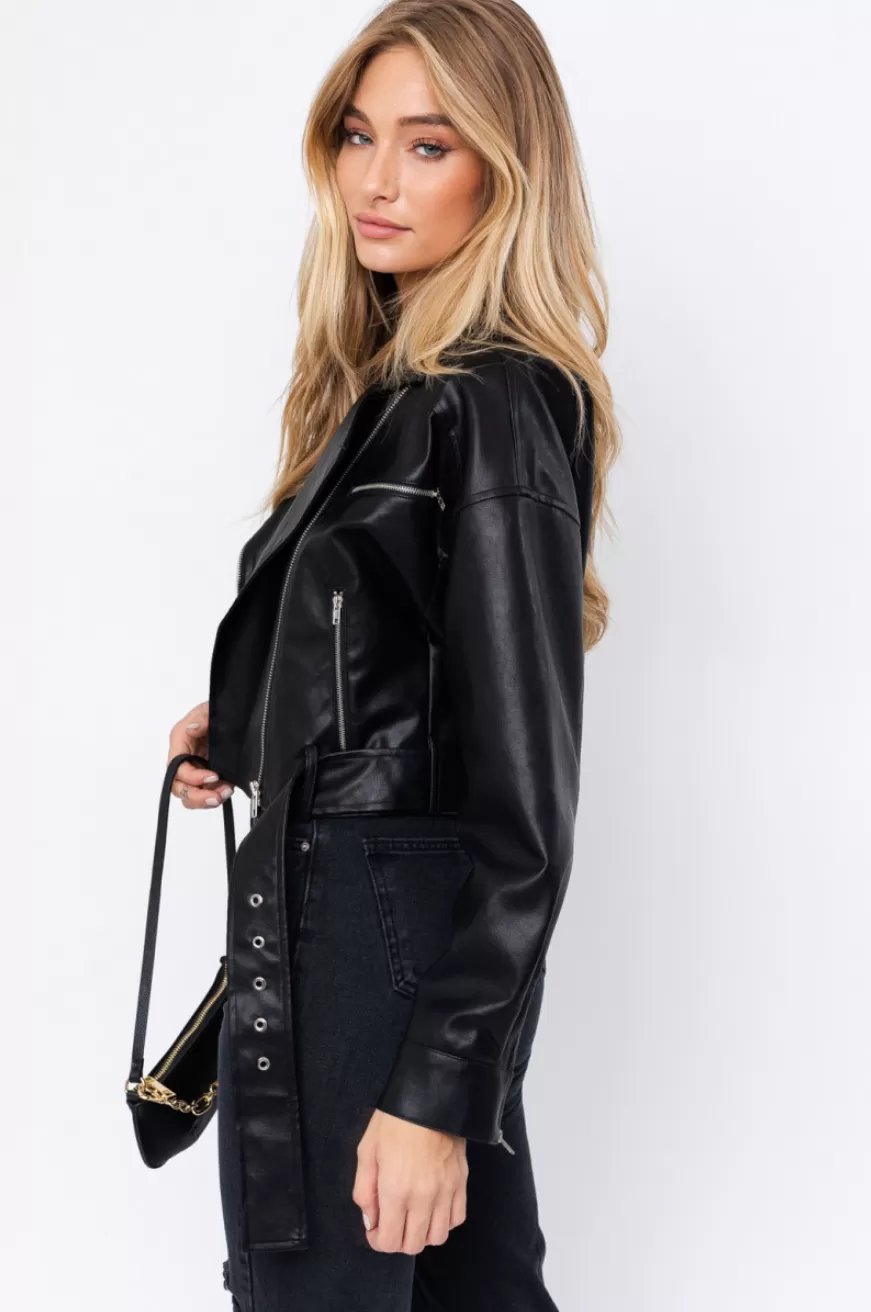 Courtney Moto Leather Jacket