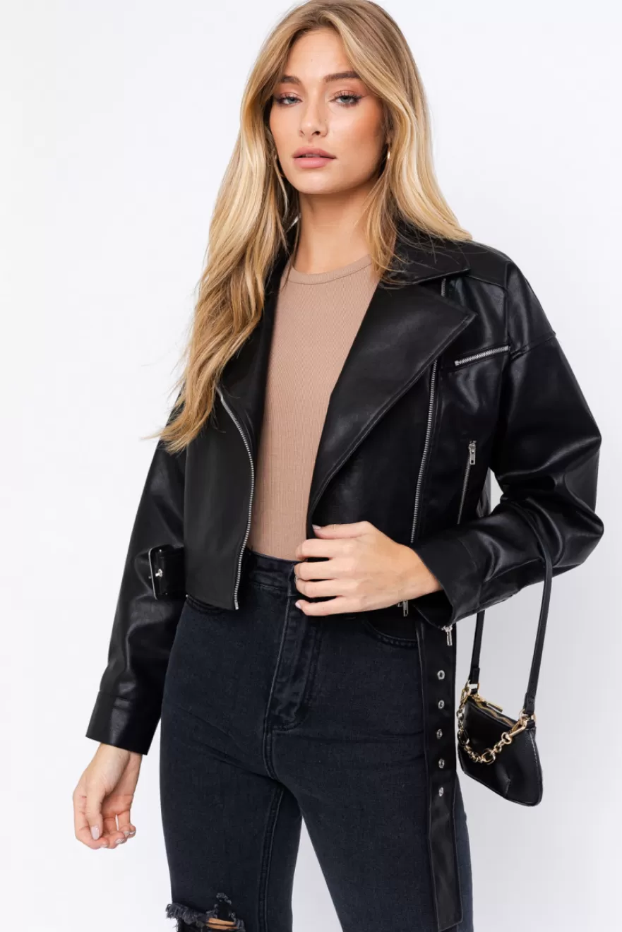 Courtney Moto Leather Jacket