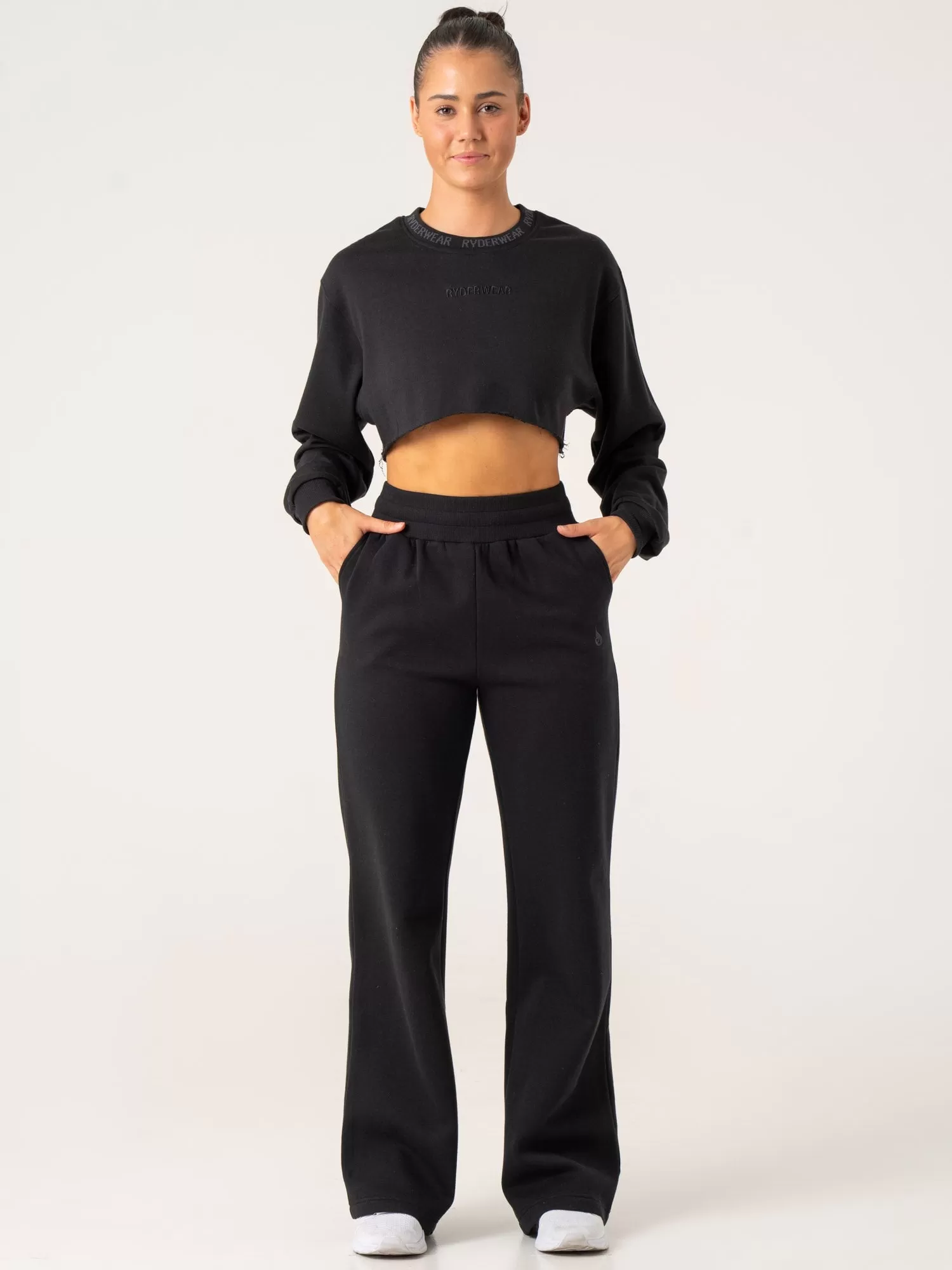 Cropped Sweater - Black