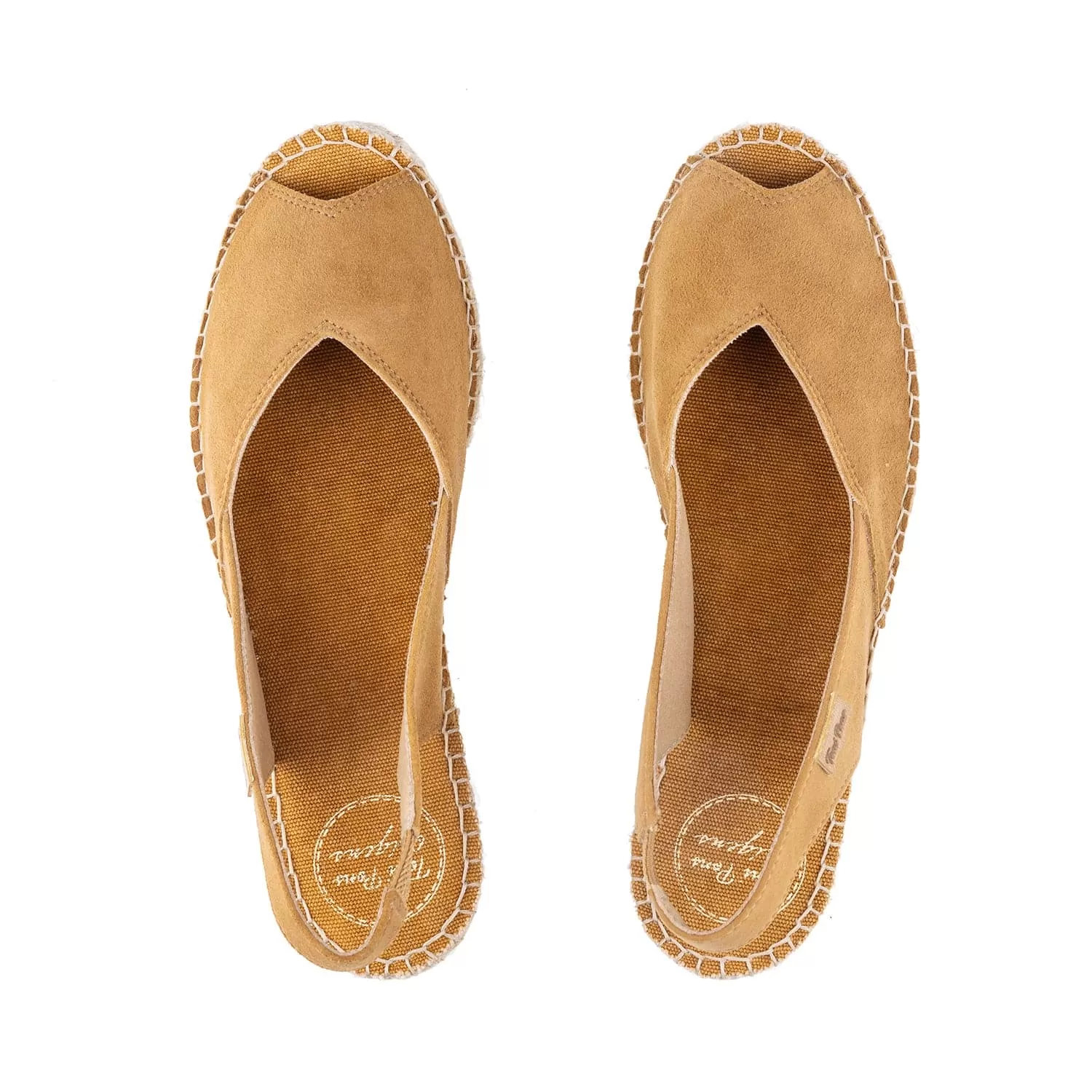 Cushioned Suede Leather Wedge Espadrille for Women - Bernia-A