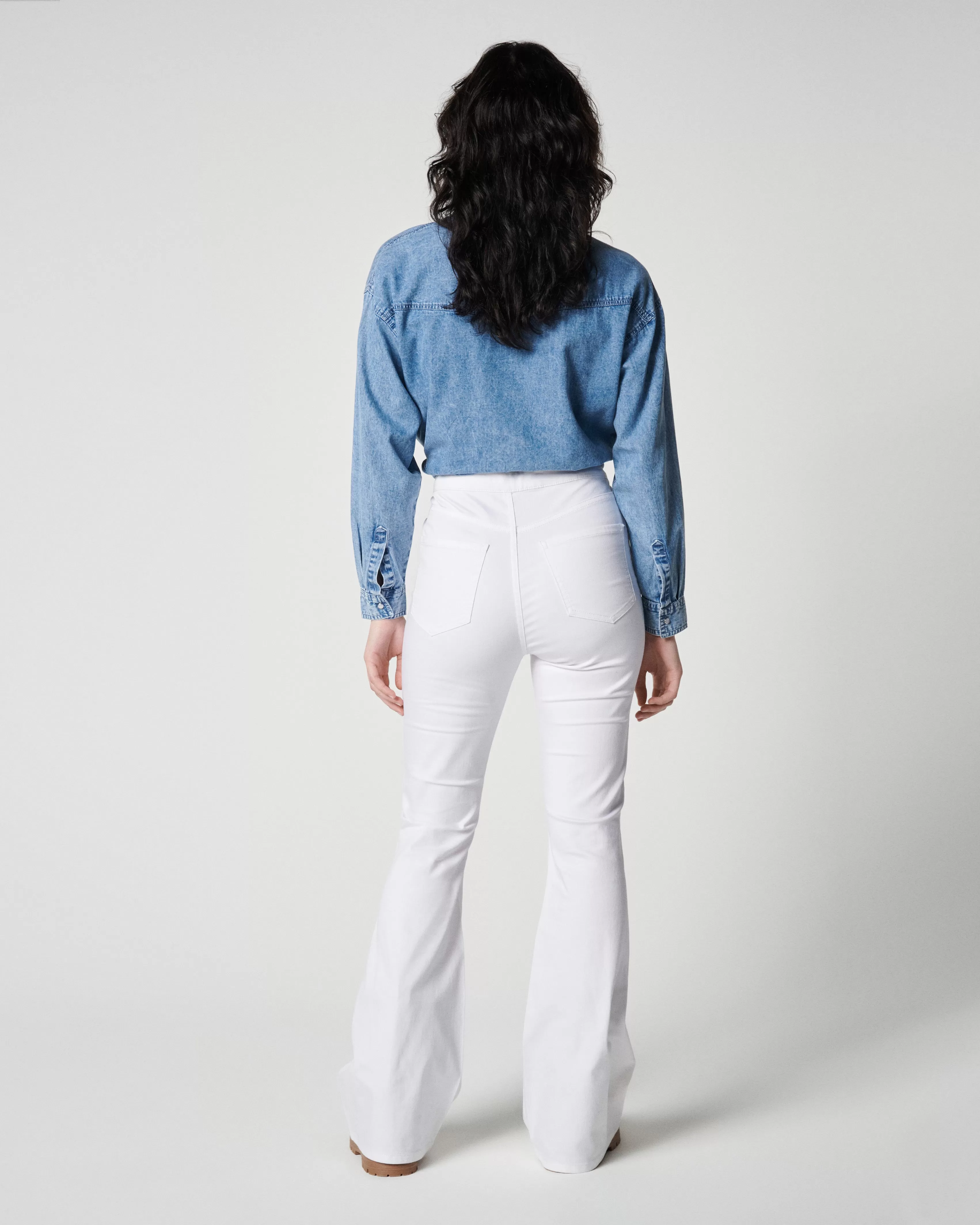 Denim Pimkie White high waist flare jeans