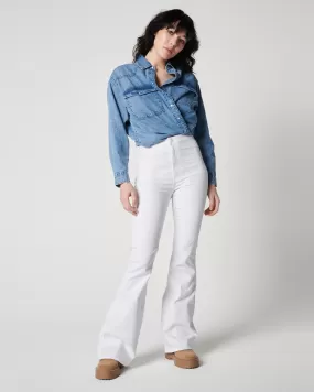 Denim Pimkie White high waist flare jeans