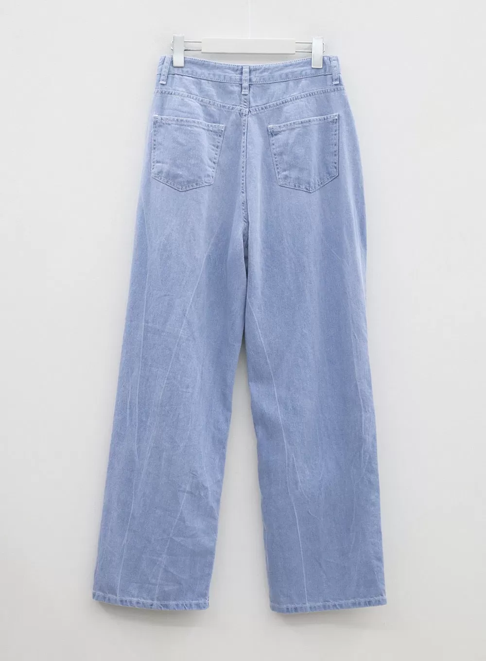 Destroyed Wide Leg Cotton Pants BM304