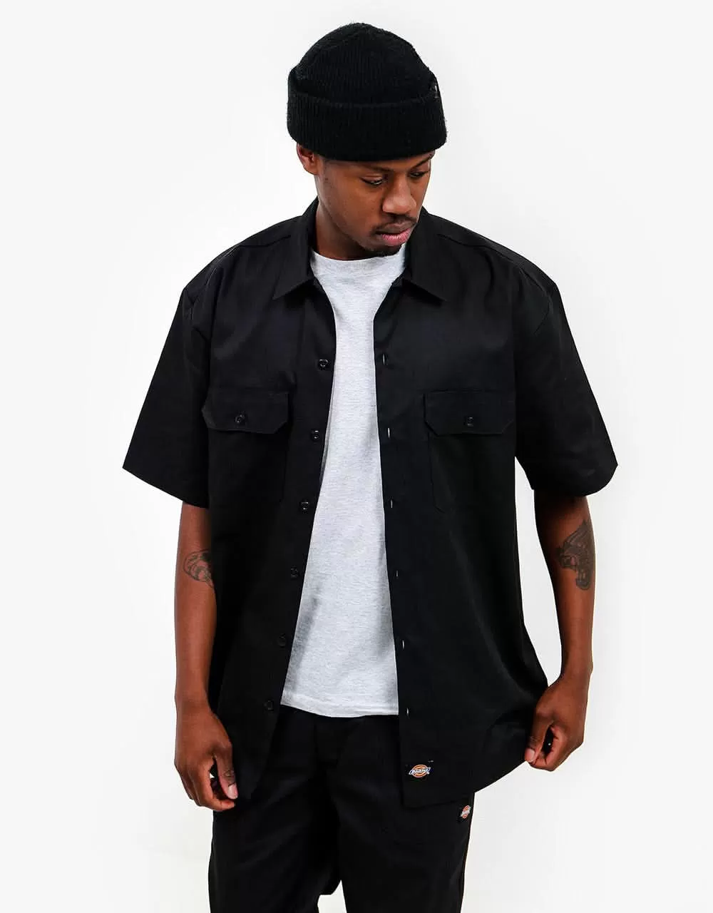 Dickies Short Sleeve Work Shirt - Black