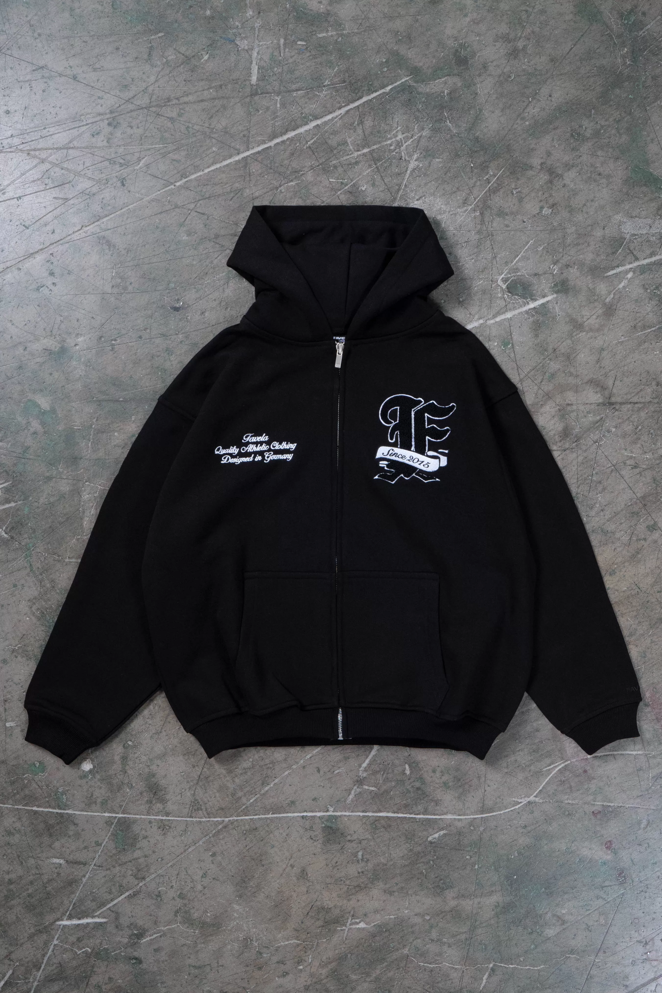 F FROTTEE BLACK FRONTZIP