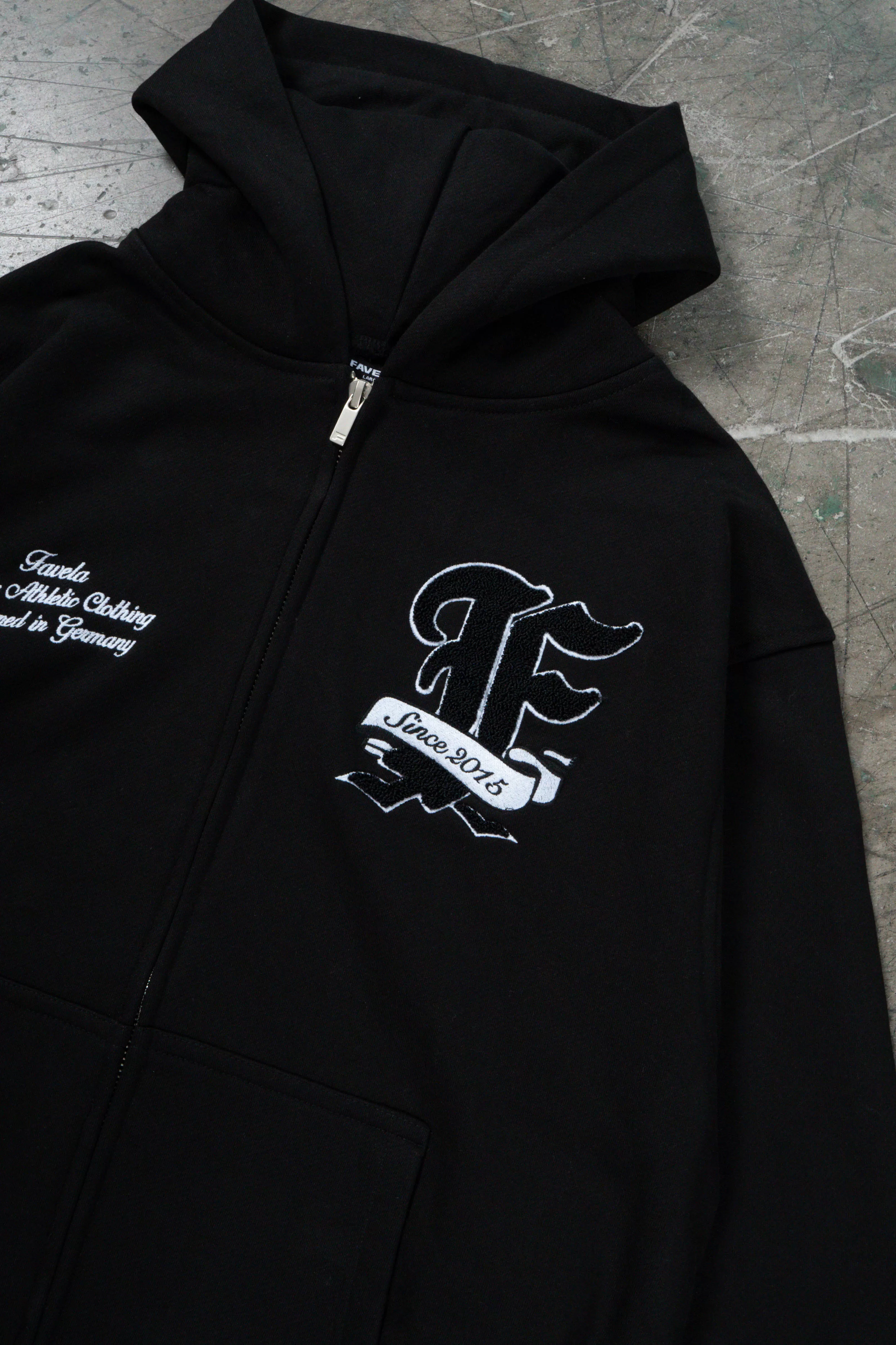 F FROTTEE BLACK FRONTZIP