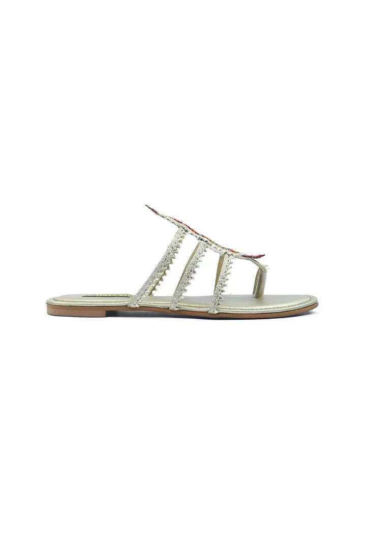 Fancy Goota Lace Chappals | Patta