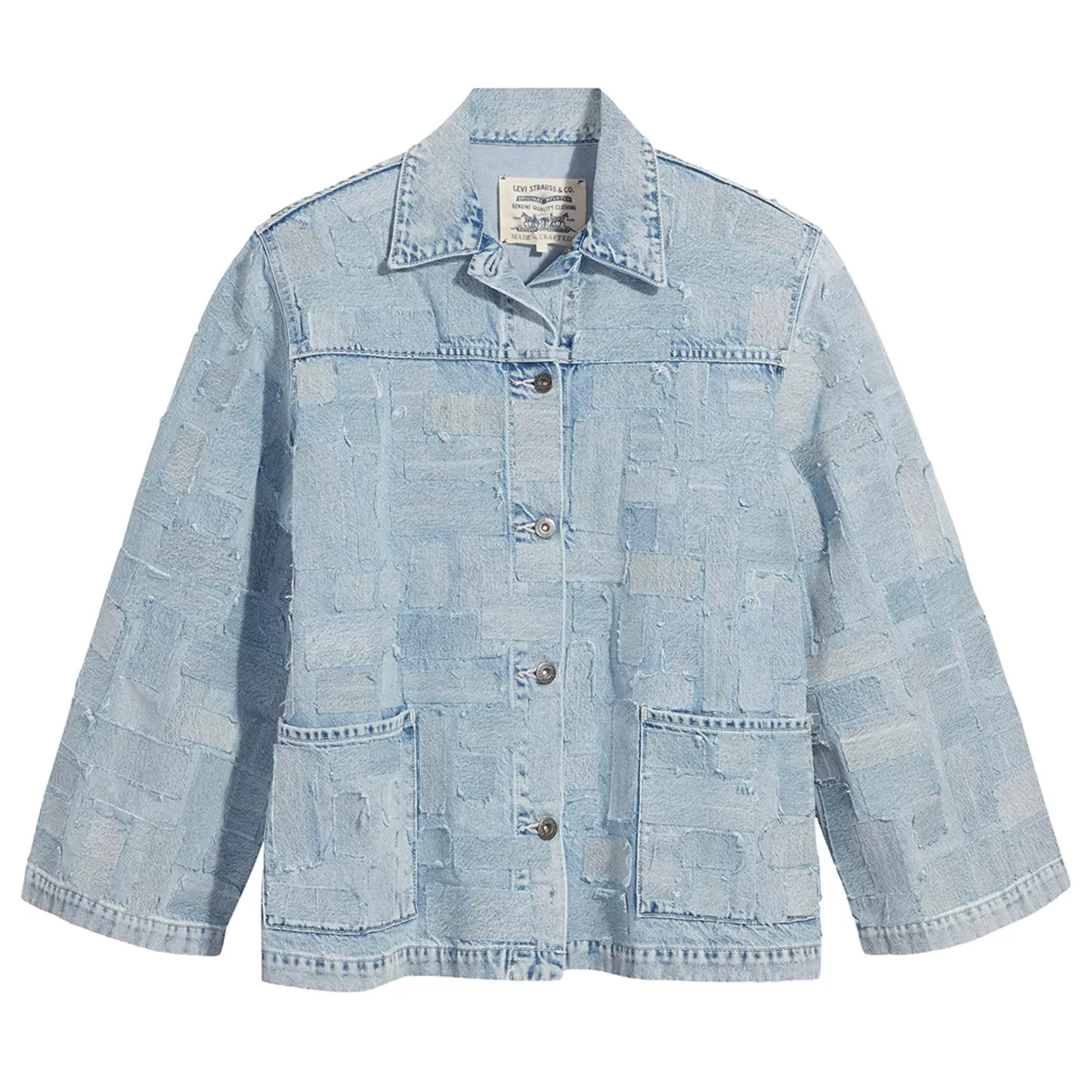 Giubbino Donna Levi's Trucker Made & Crafted Bell Blu