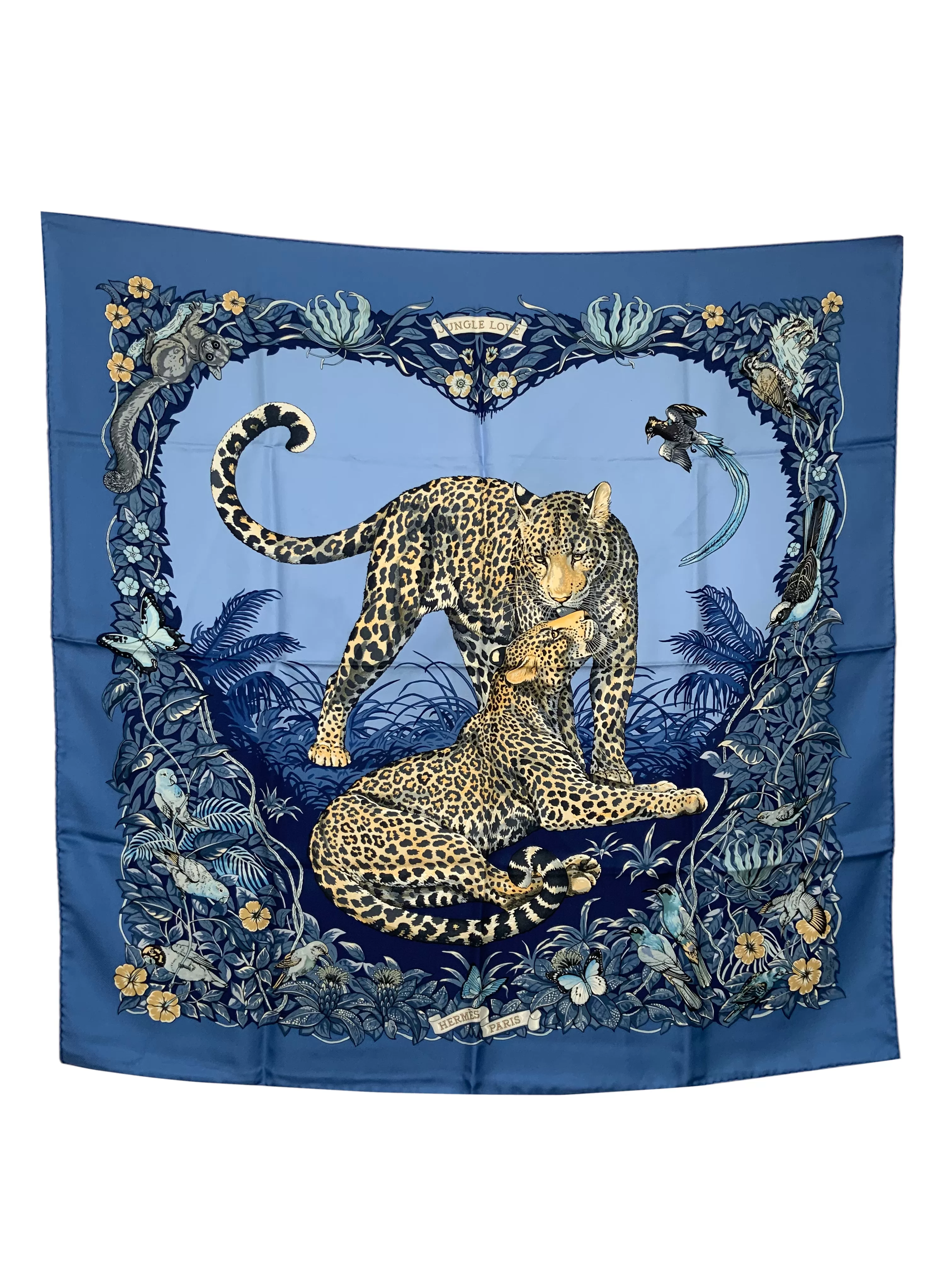 Hermes Jungle Love Silk Scarf 90