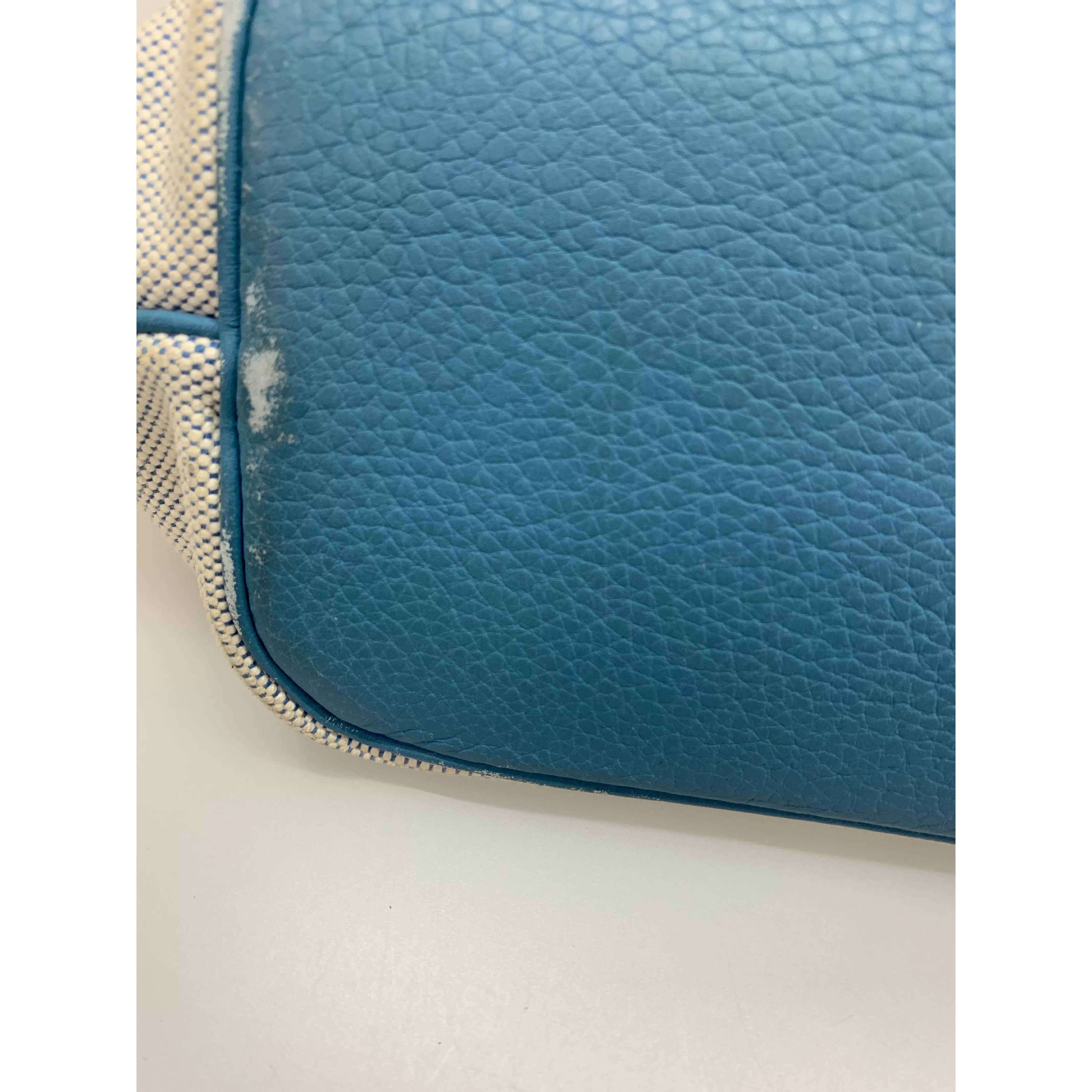 #HERMES/Tote Bag/BLU/Canvas