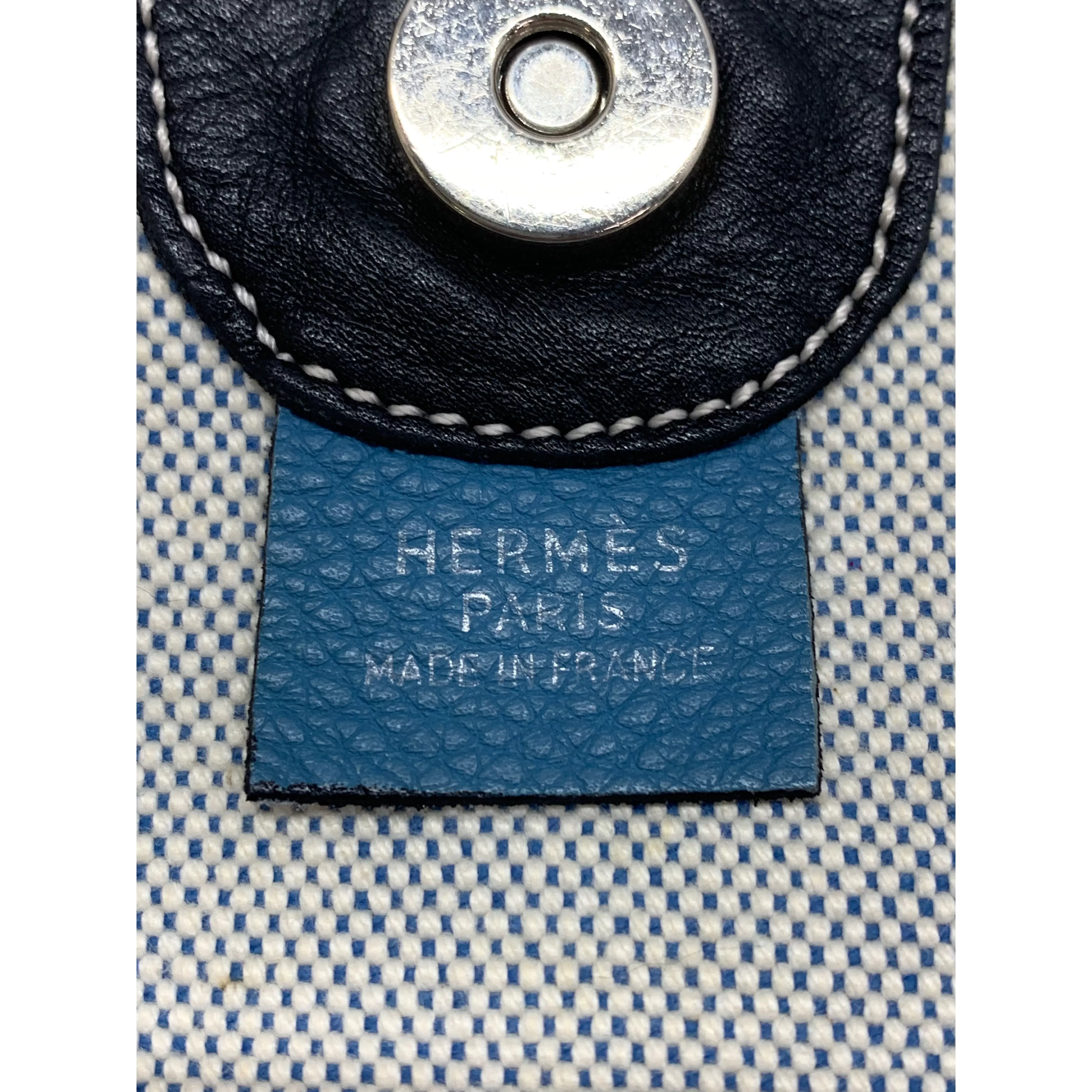 #HERMES/Tote Bag/BLU/Canvas