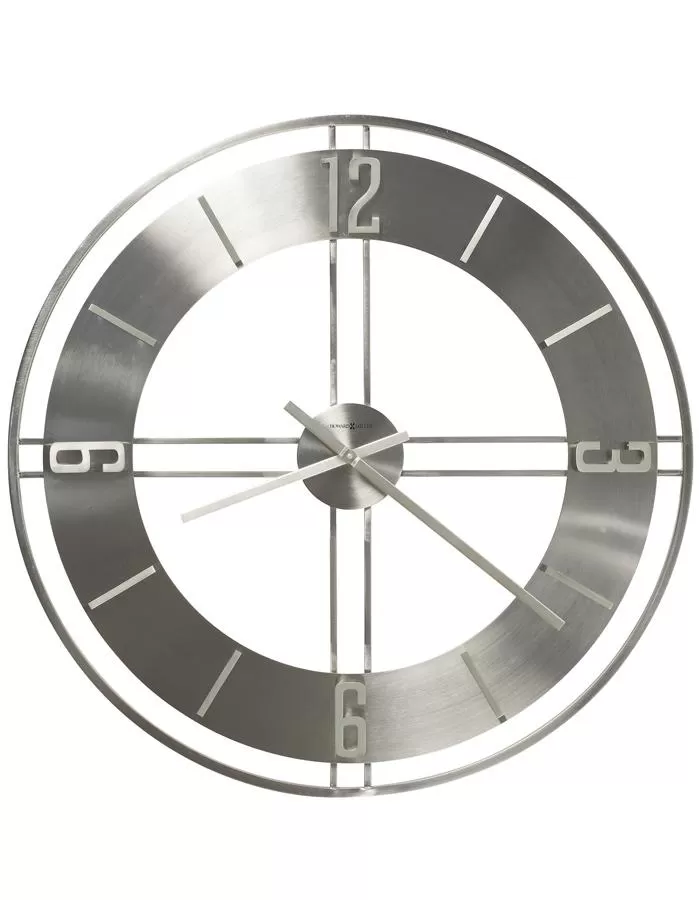 Howard Miller Stapleton Oversized Wall Clock - Open Dial - Wrought Iron