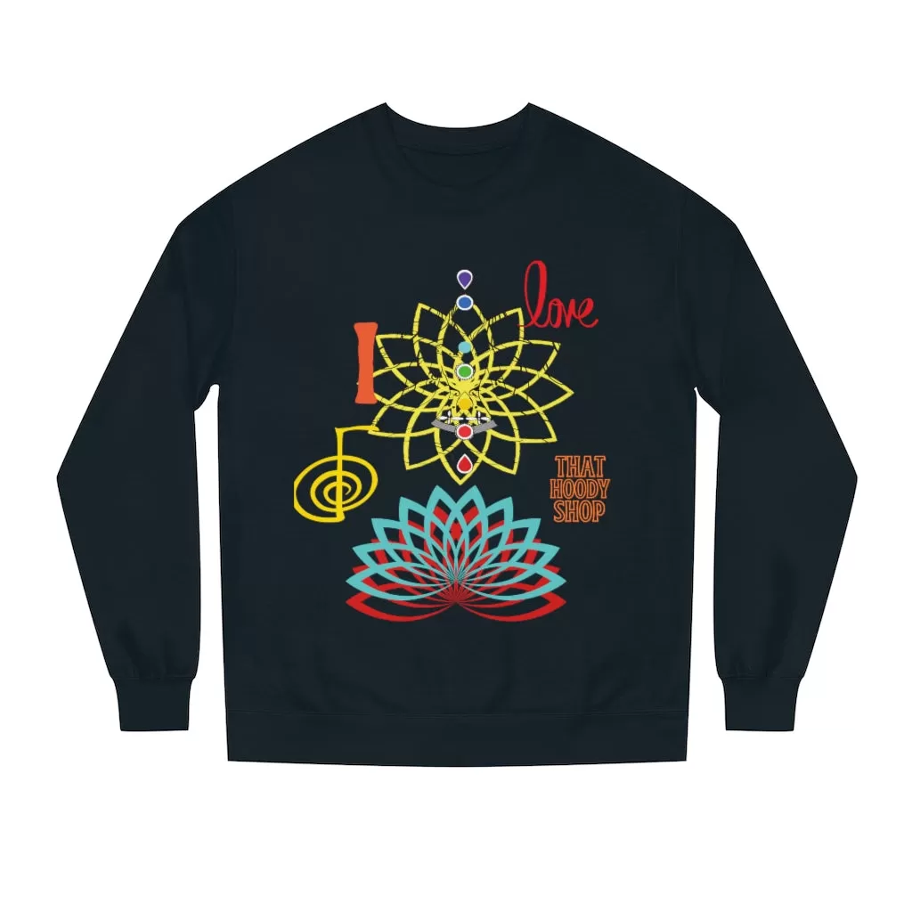 I Love REIKI Unisex Crew Neck Sweatshirt