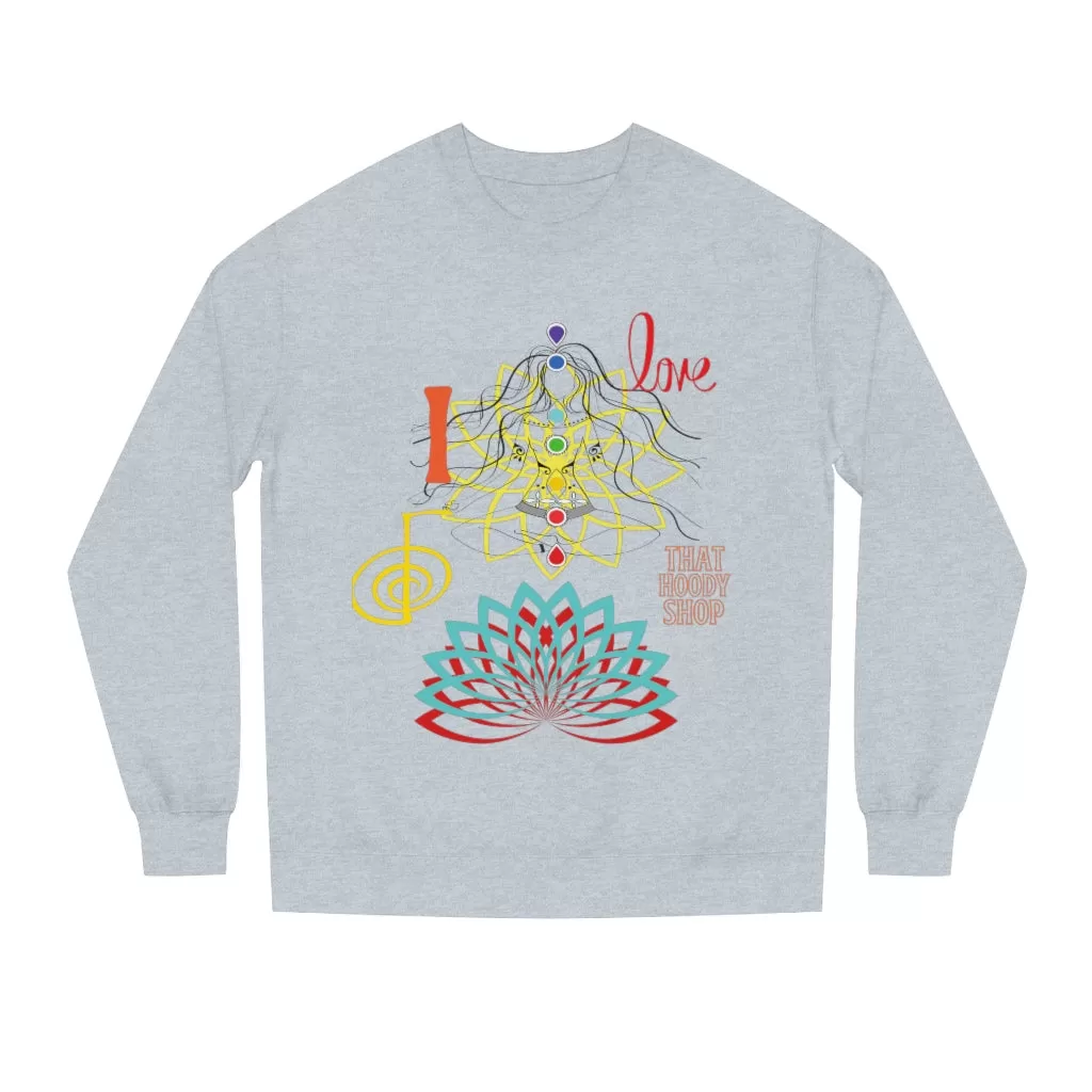 I Love REIKI Unisex Crew Neck Sweatshirt