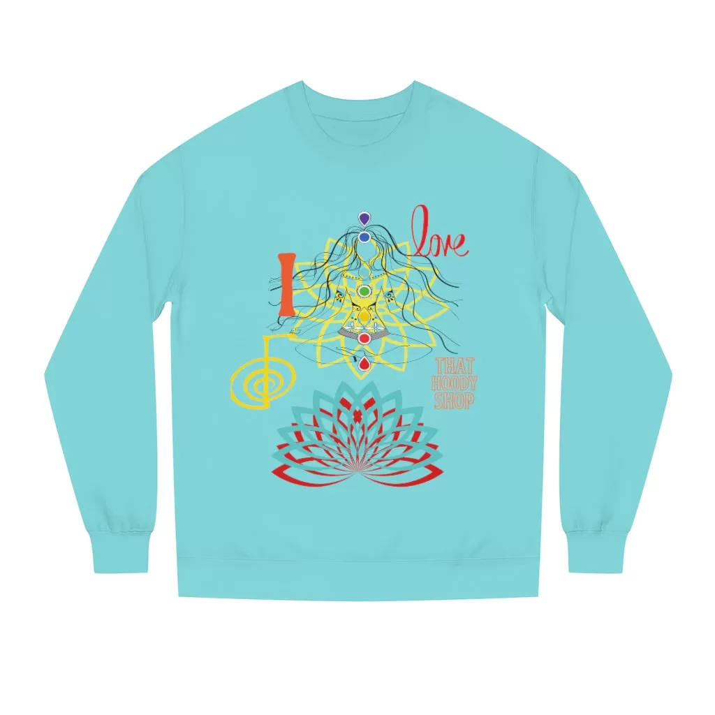 I Love REIKI Unisex Crew Neck Sweatshirt