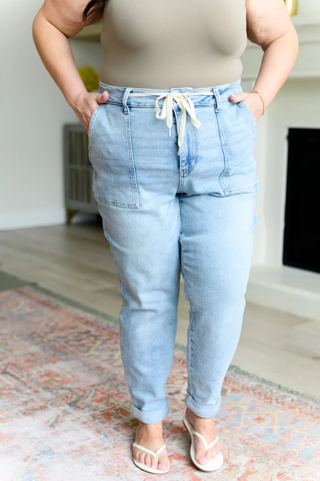 Judy Blue Cooper High Waist Vintage Denim Jogger