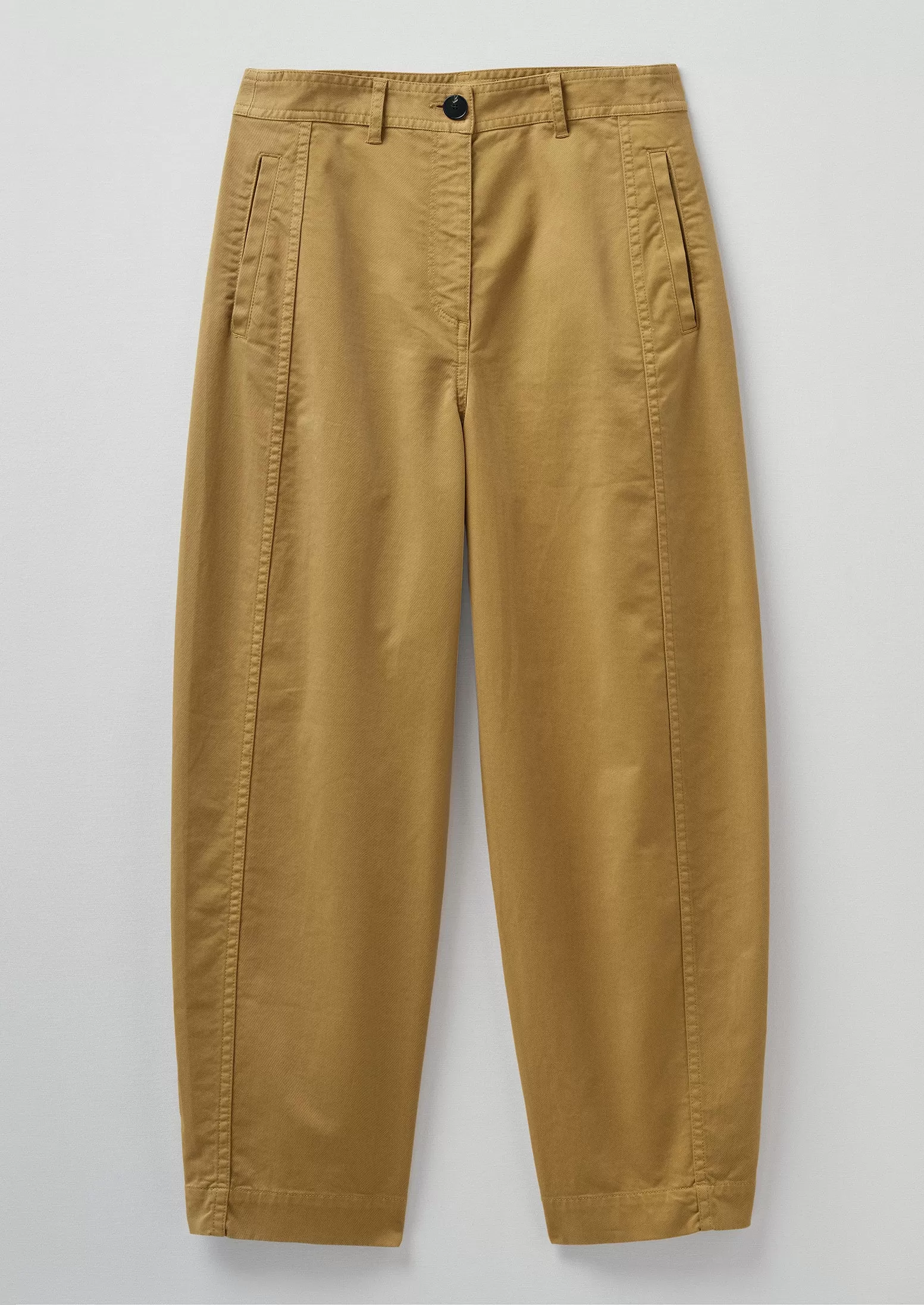 Kathe Flat Front Cotton Twill Pants | Harvest