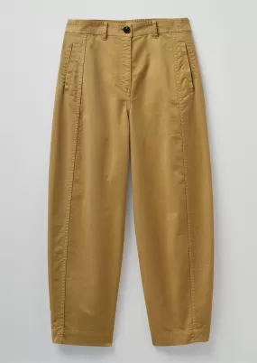 Kathe Flat Front Cotton Twill Pants | Harvest